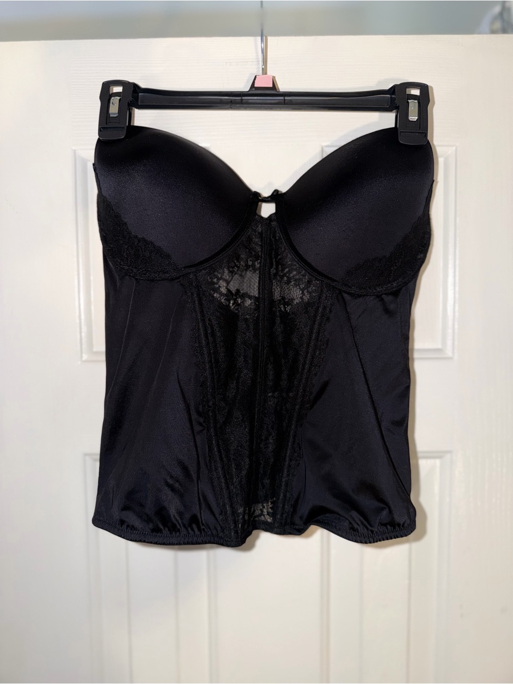 Maidenform Black Lace Bustier Bra Sz 36D